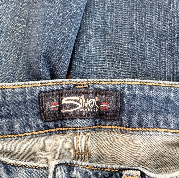 Silver Jeans Aiko Skinny Jeans Womens Size 26 Distressed Raw Hem Cropped Denim - Picture 10 of 12